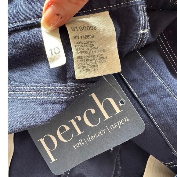 NWT G1 Goods Paper Boy Pant Navy Work Jeans Women’s Size 10 Straight - Picture 8 of 12